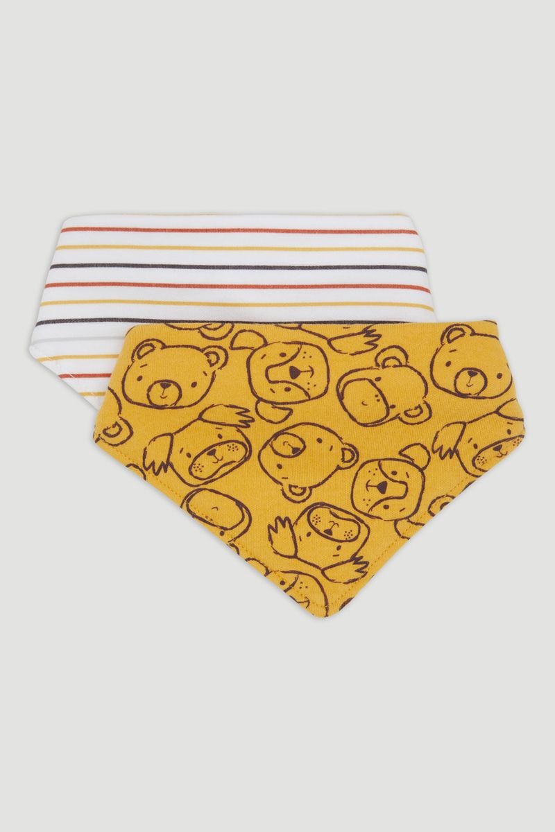 2 Pack Ochre Dog Bandana Bibs