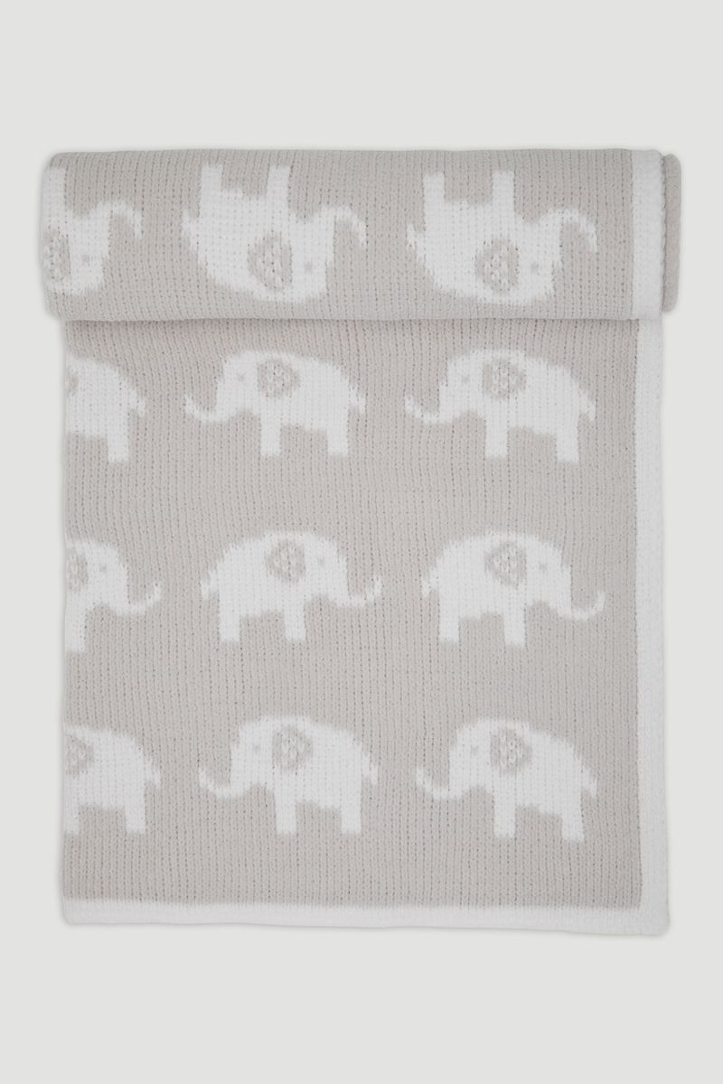 Grey Elephant Chenille Shawl