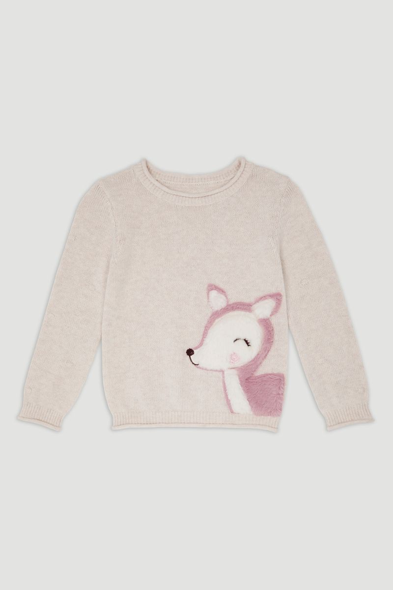 Oatmeal Deer Jumper