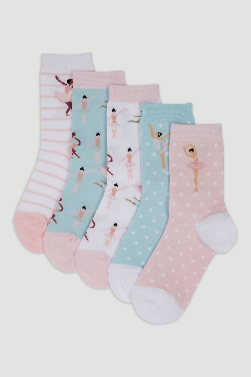5 Pack Ballerina Socks