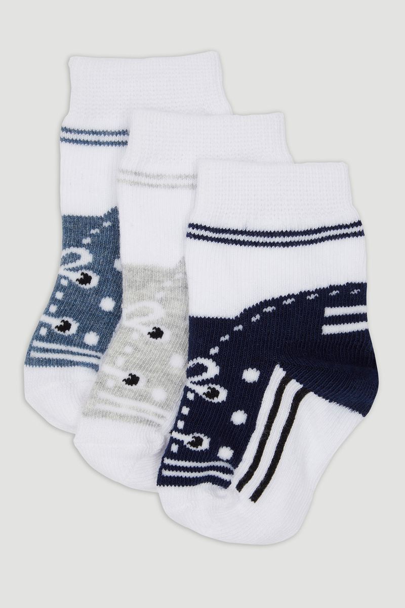 3 Pack Trainer Design Socks