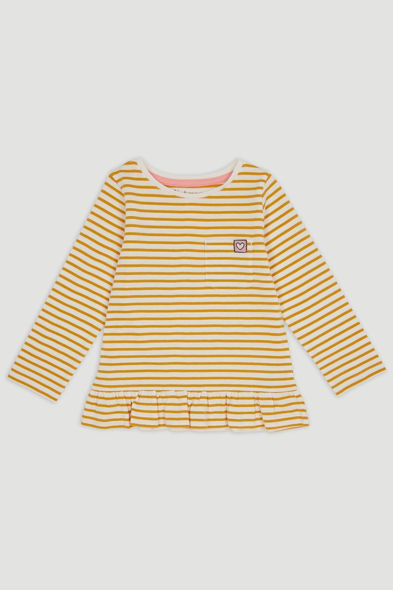 Mustard Stripe Long Sleeve T-Shirt