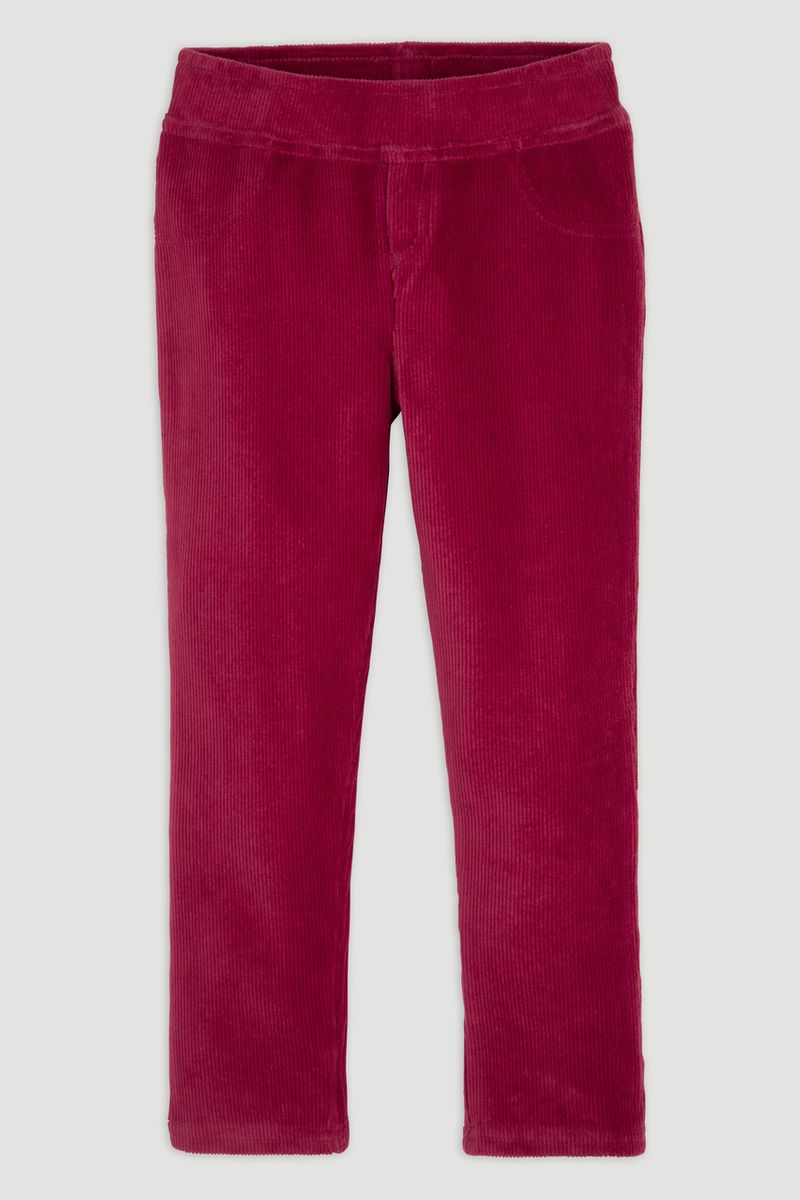 Burgundy Velour Leggings