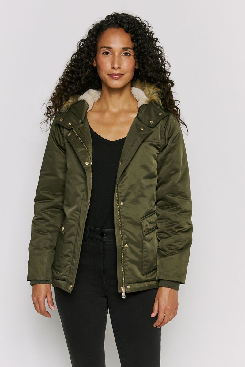 Short Khaki Parka