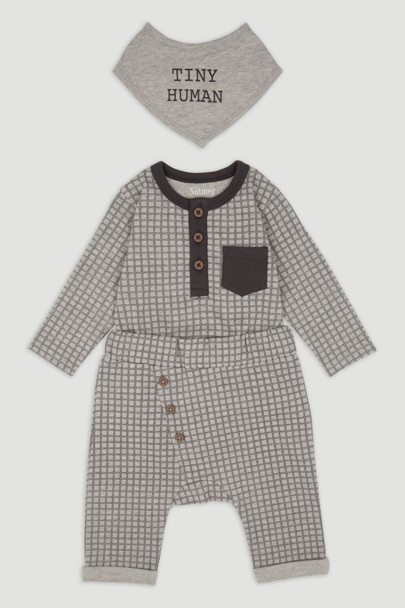 3 Piece Checked Set