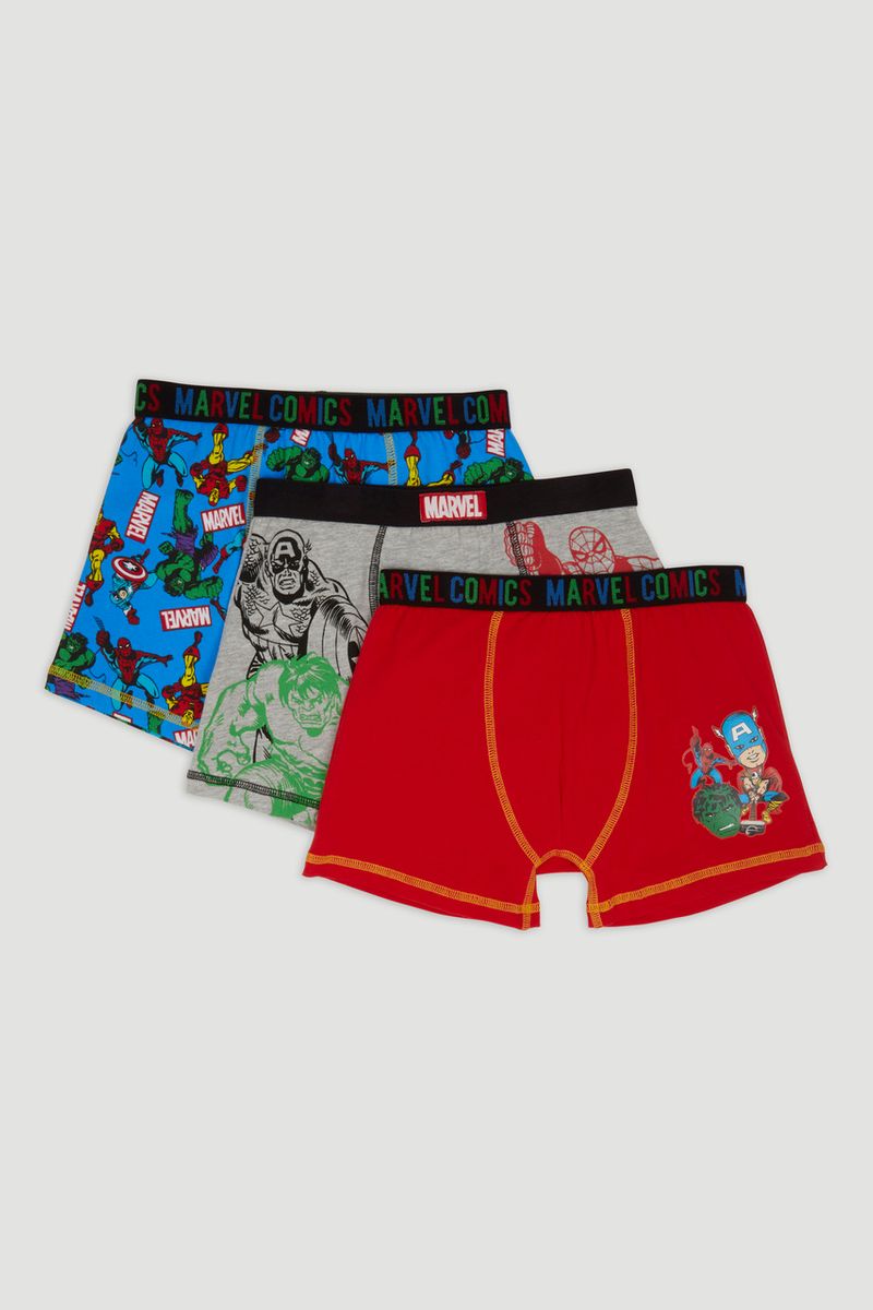 3 Pack Marvel Trunks