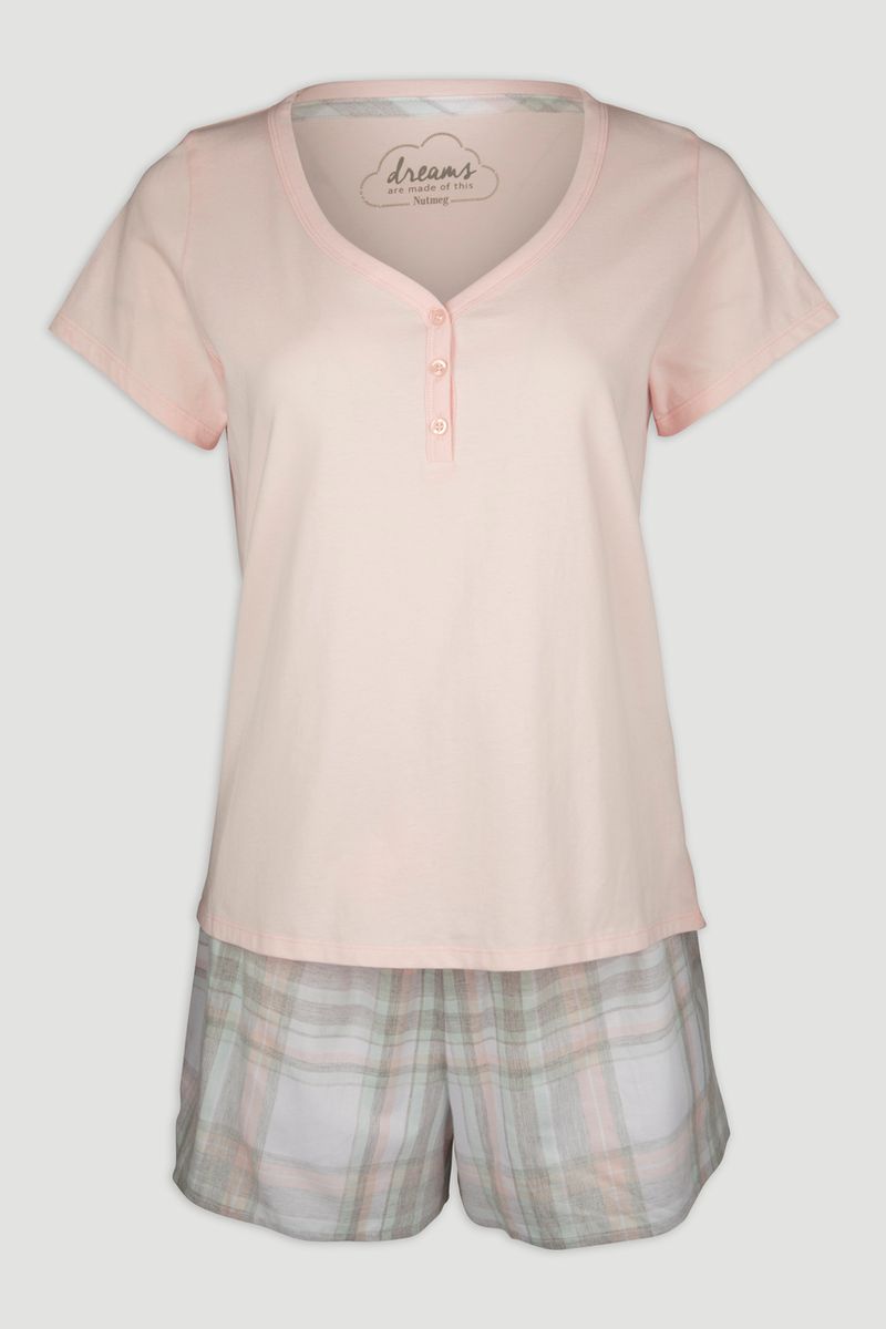 Peach Check Pyjamas