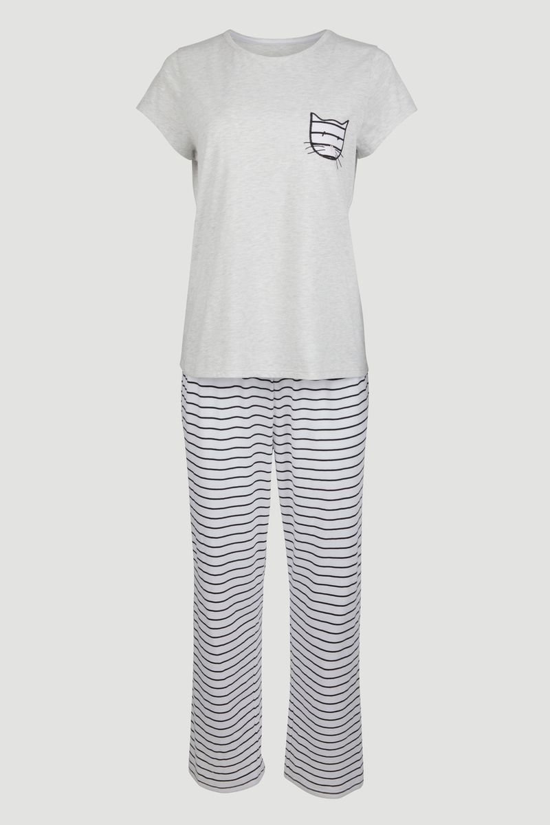 Cat Print Pyjamas