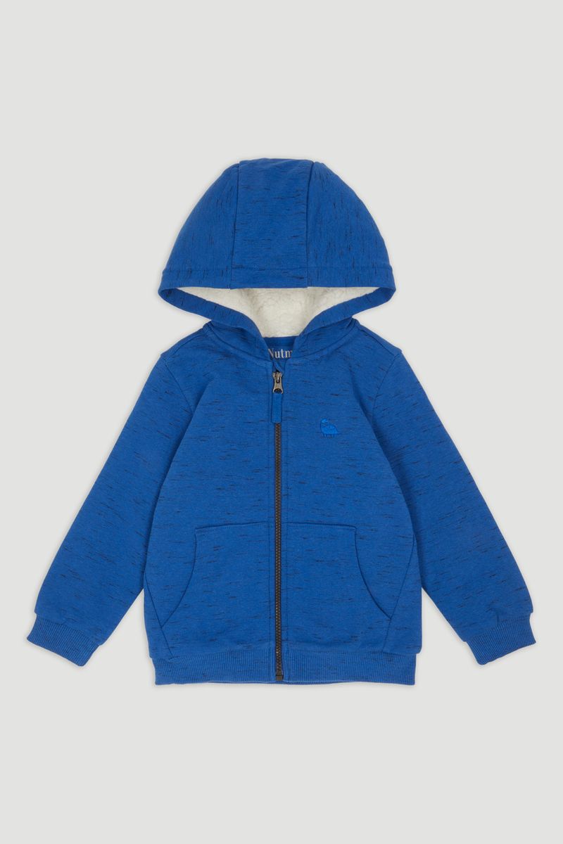Borg Lined Cobalt Hoodie