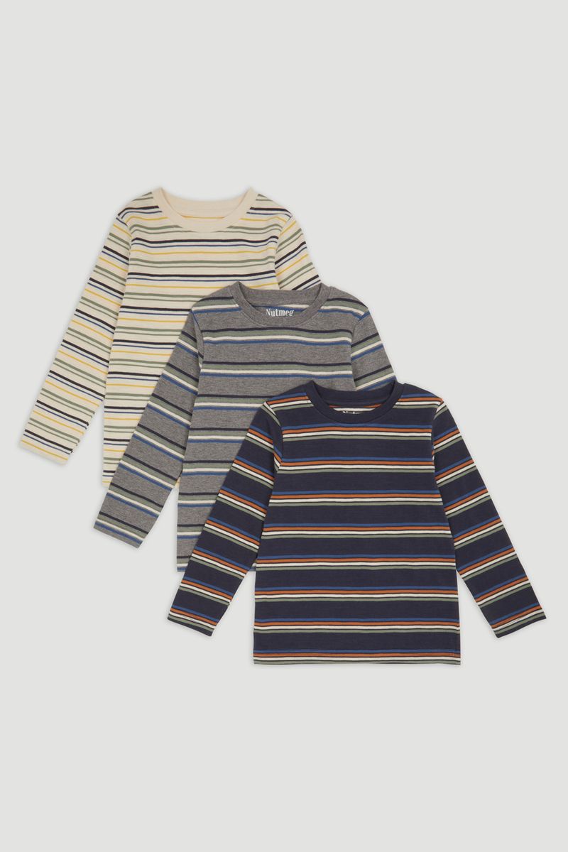 3 Pack Stripe T-shirts