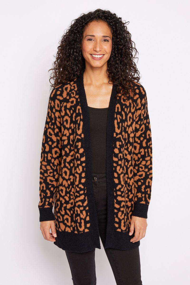 Animal Print Cardigan