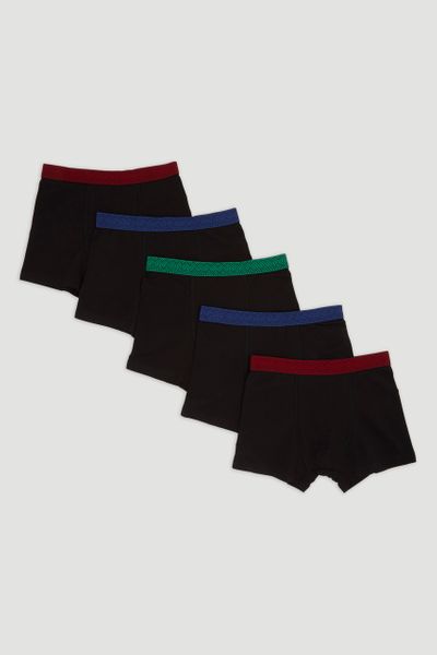 5 Pack Colourful Band Trunks