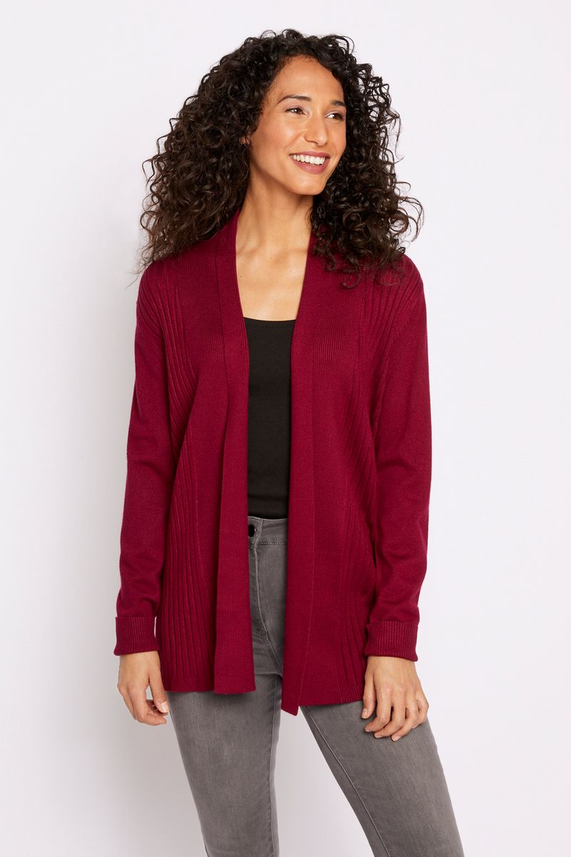 Berry Edge to Edge Cardigan