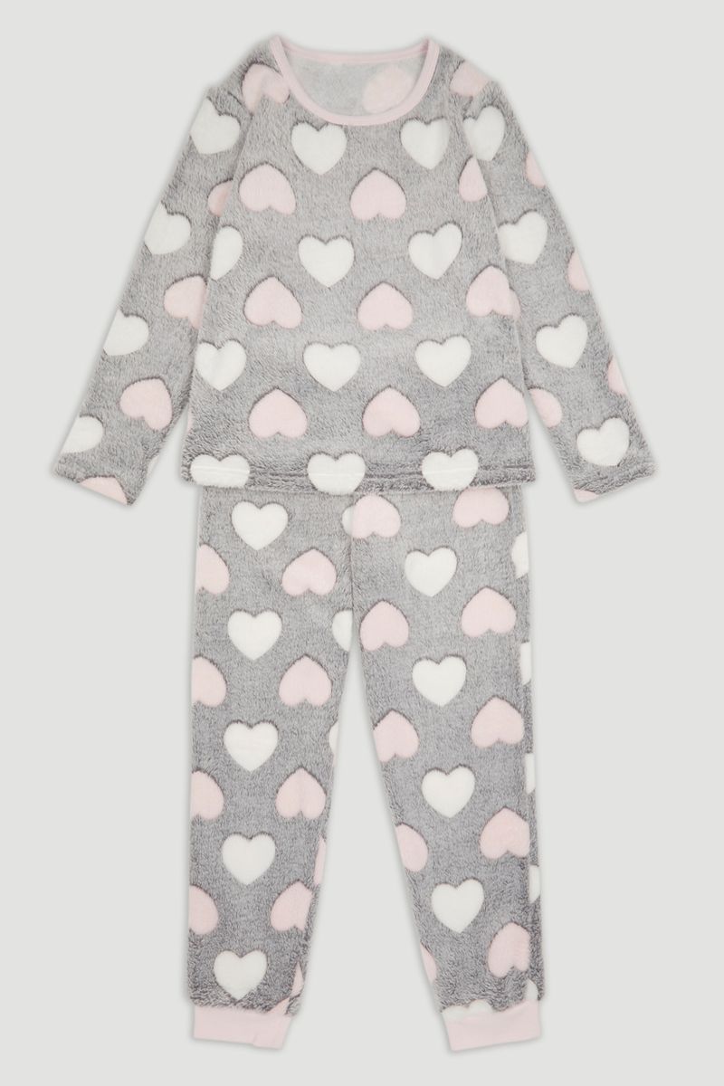Embossed Heart Pyjamas