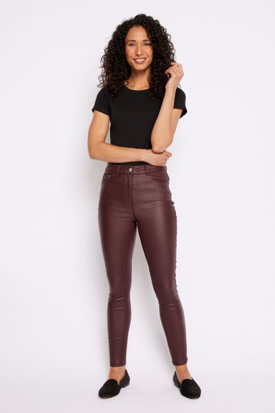 berry coloured jeans
