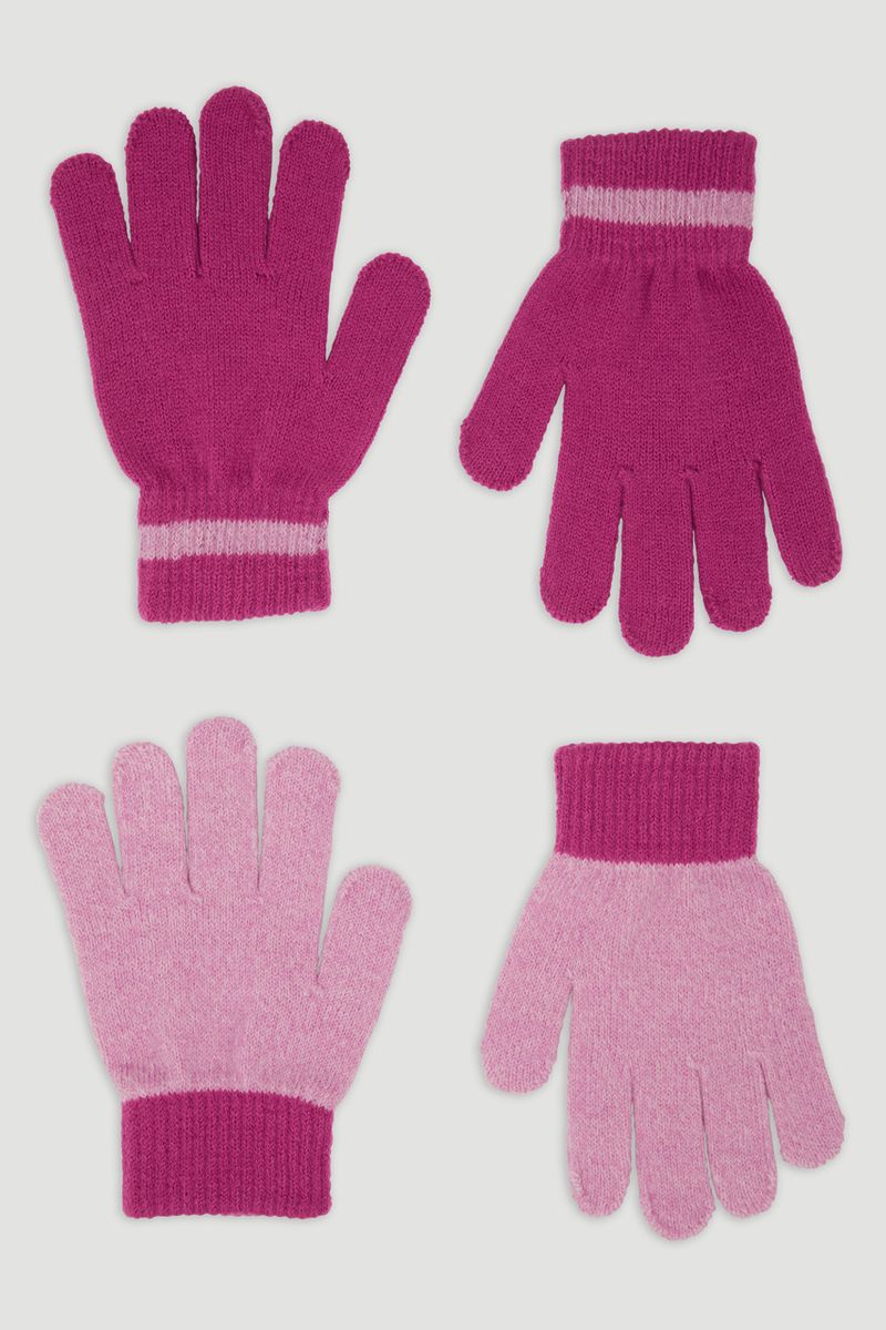 2 Pack Pink Gloves