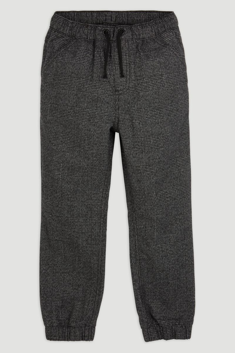 Grey Check Joggers