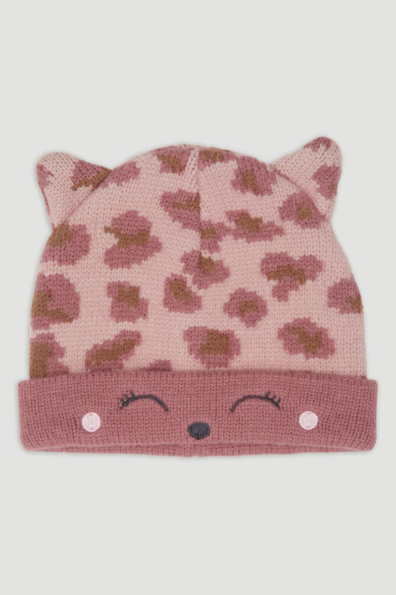 Leopard Knit Hat