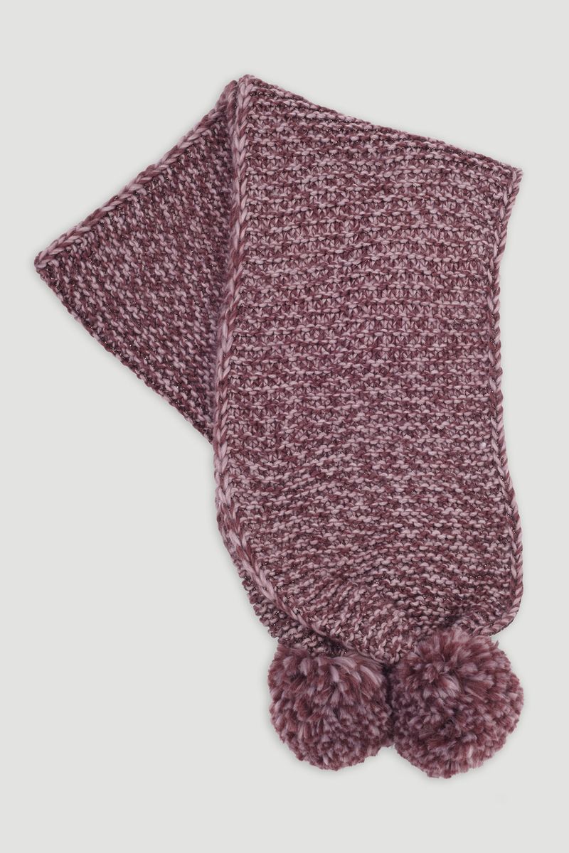 Purple Pom Pom scarf