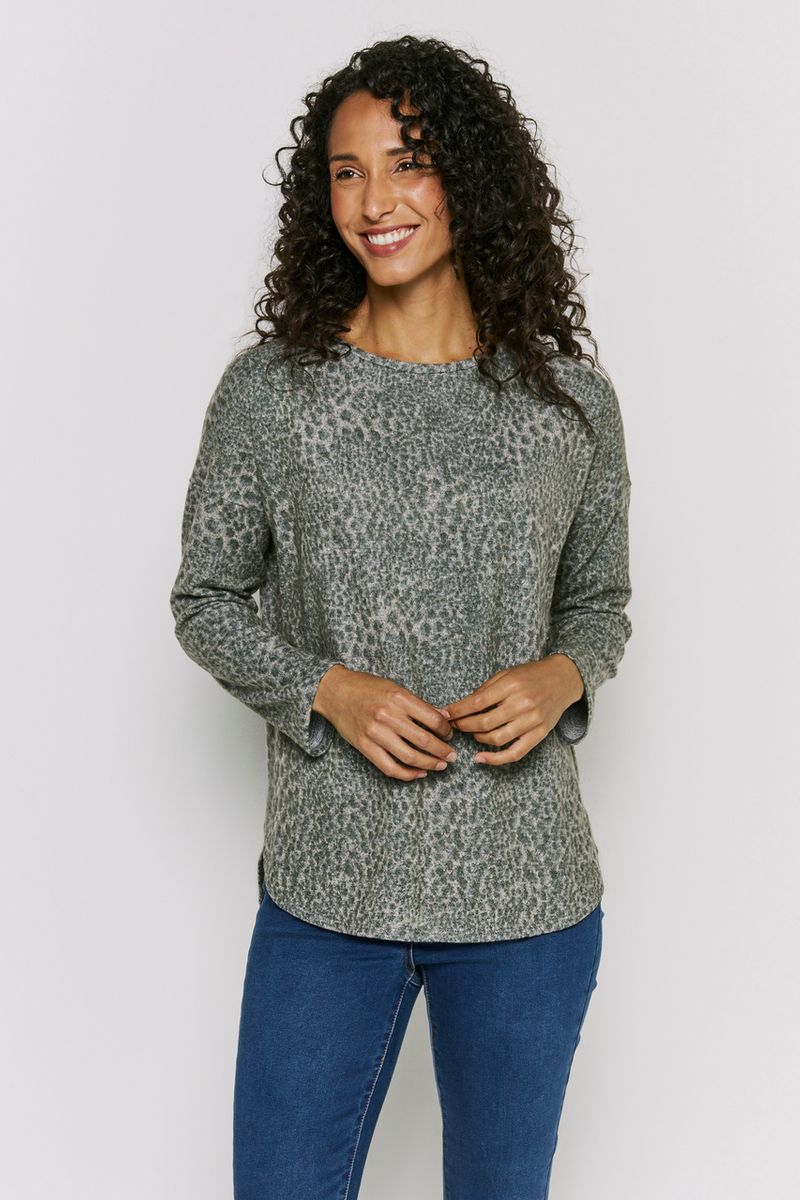 Reptile Print Top