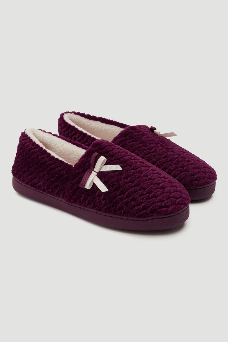 Berry Bow Slippers