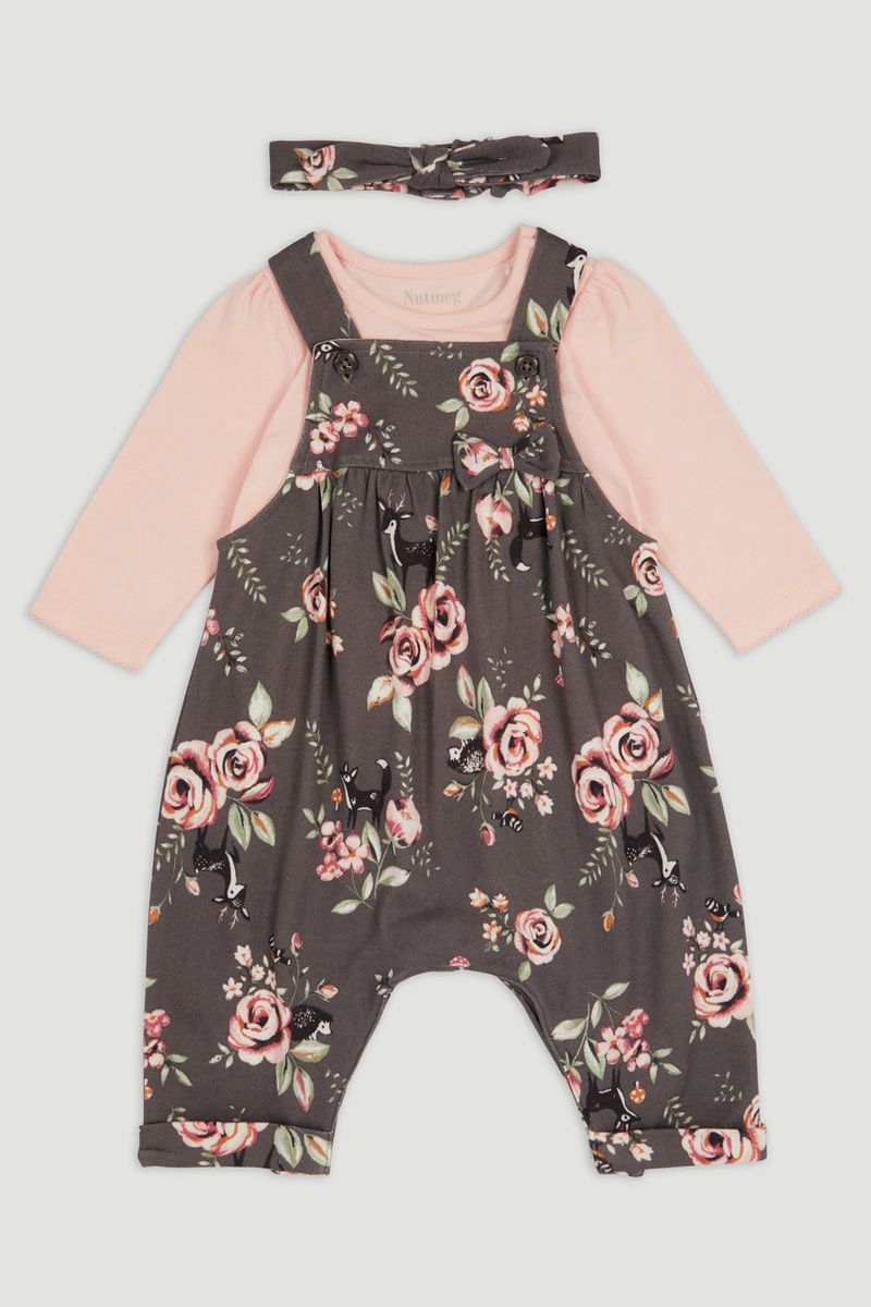 3 Piece Denim Dungaree Set