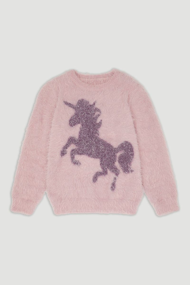 Purple Unicorn Eyelash Jumper