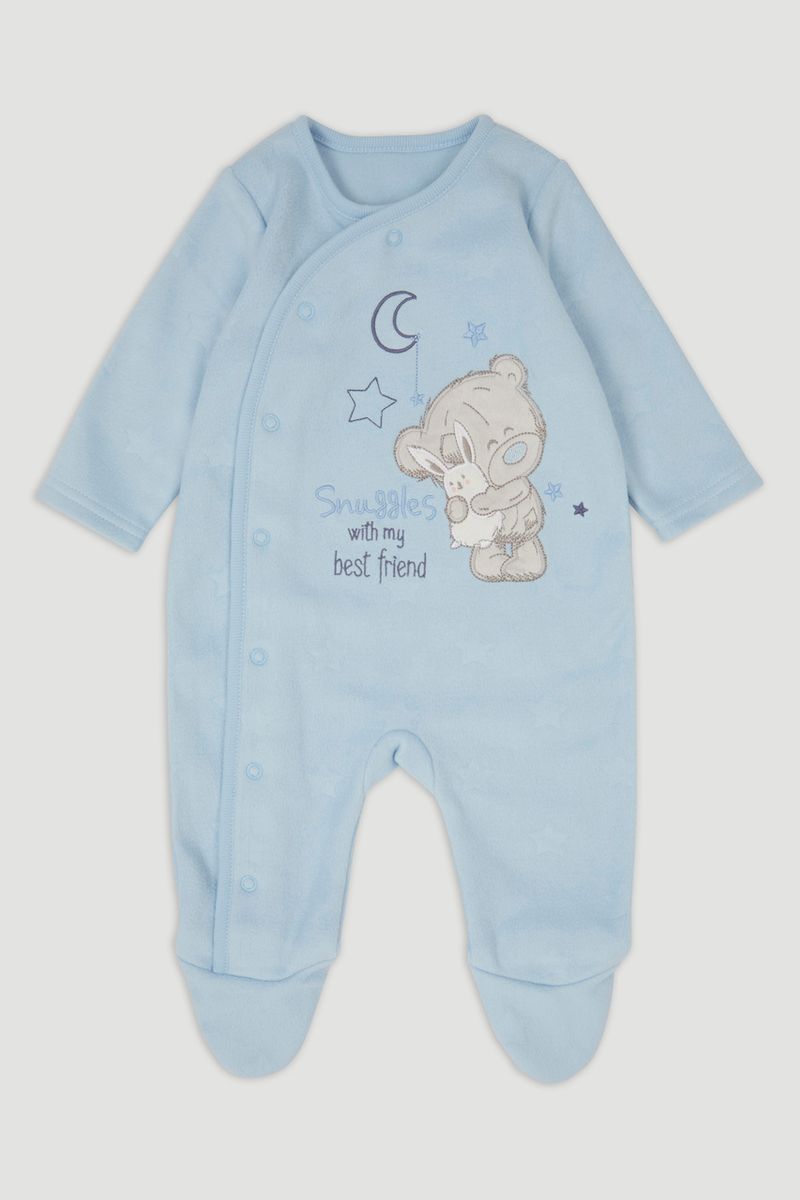 Blue Tiny Tatty Fleece Onesie