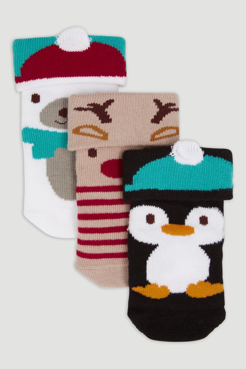 3 Pack Christmas Socks