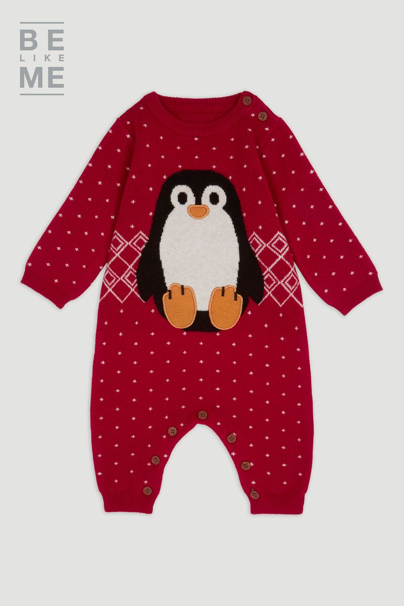 Family Of Christmas Penguin Romper