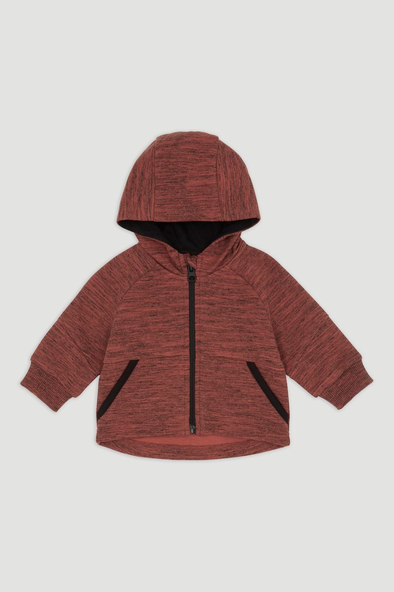 Brown Marl Scuba Hoodie
