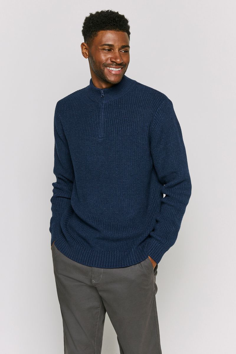 Navy Zip pullover