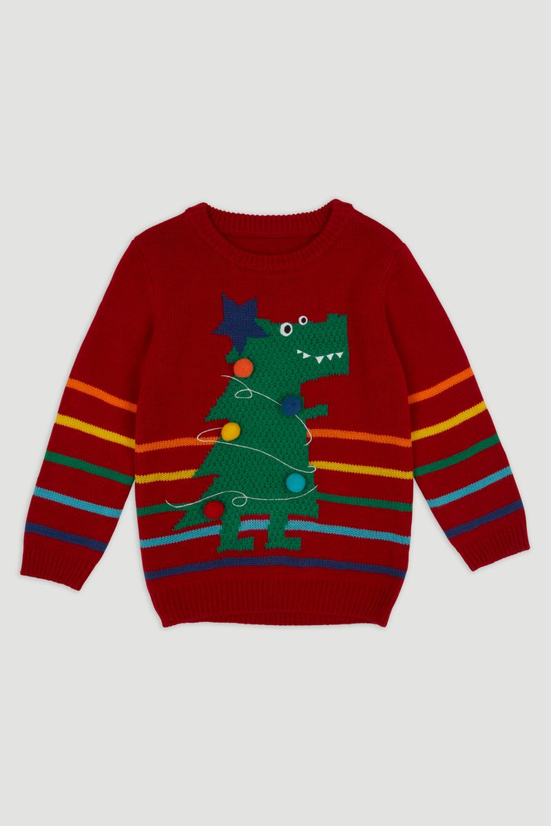 Christmas T-rex Jumper