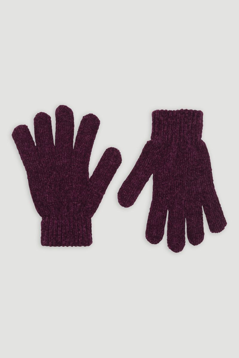 Berry Chenille Gloves