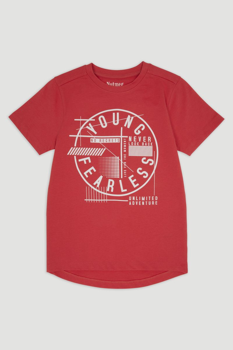 Fearless Slogan Print T-shirt