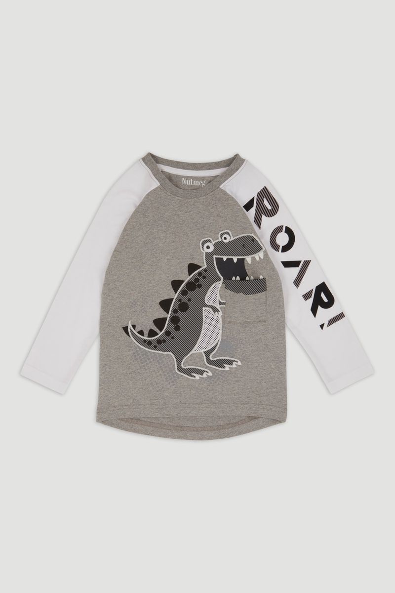 Monochrome Interactive Dino T-shirt