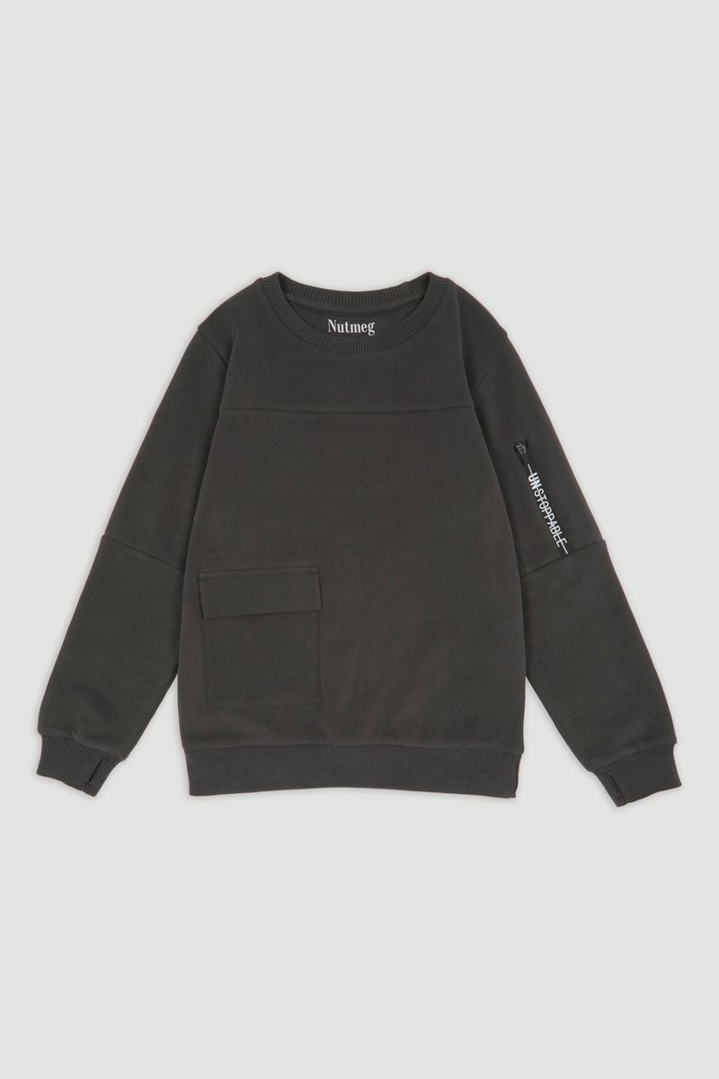 Grey Utility Sweatshirt