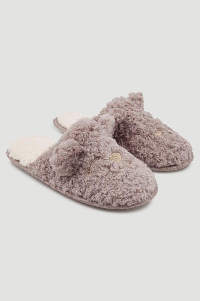 Bear Face Slippers