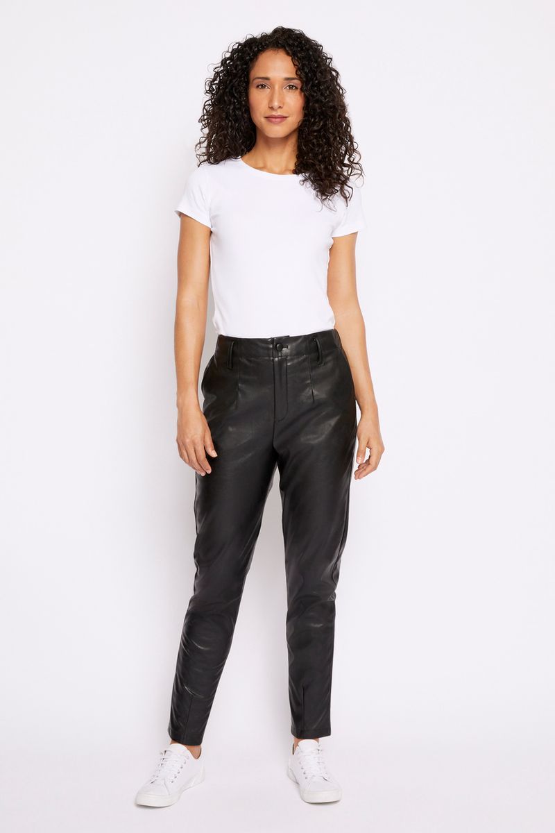 Faux Leather Trousers