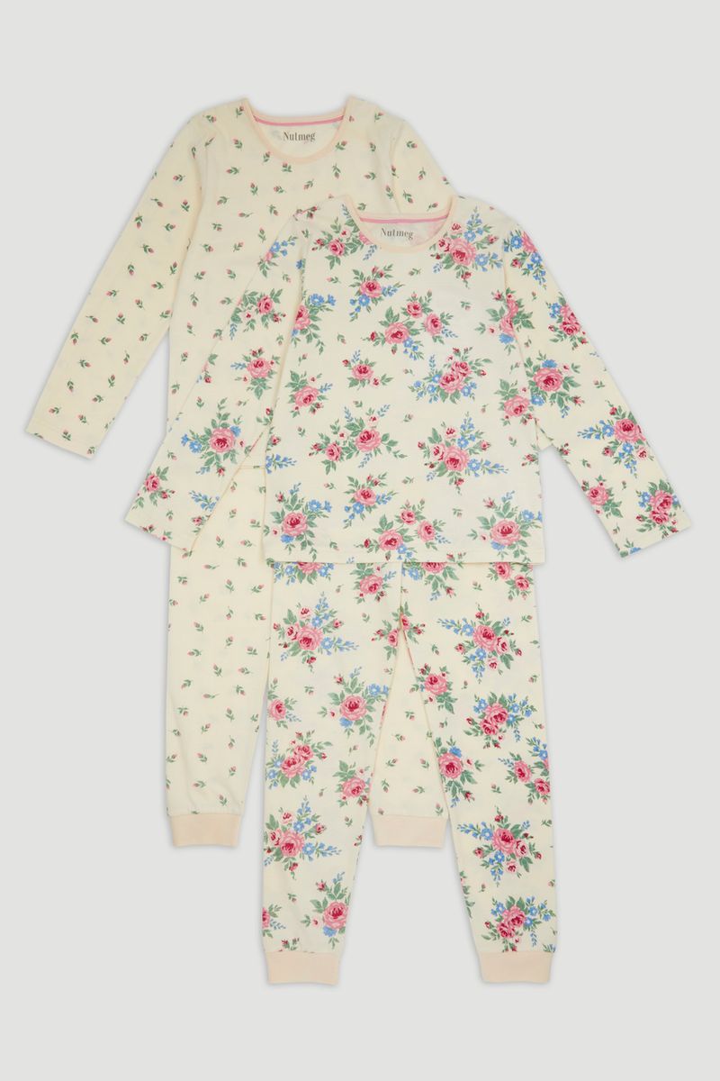 2 Pack Floral Pyjamas