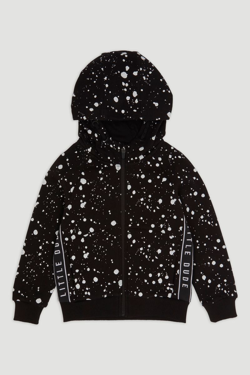 Black Paint Splash Hoodie