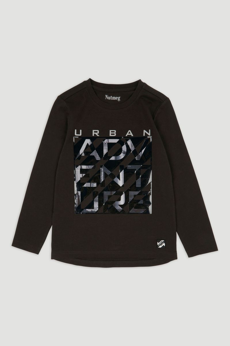 Black Slogan T-shirt