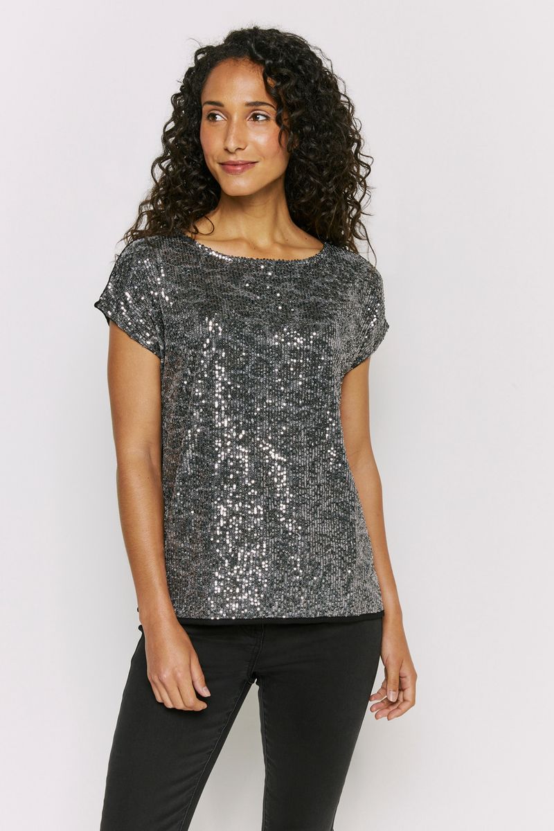 sequin animal print