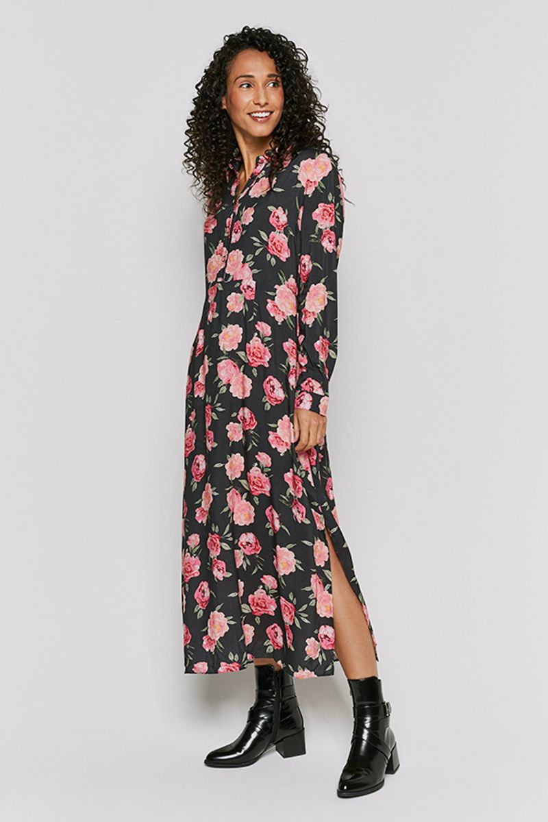 Floral Shirt Dress