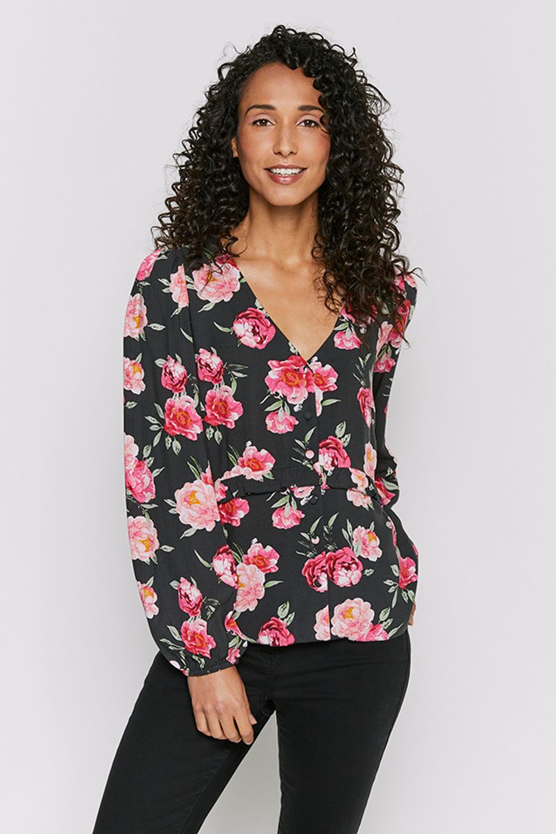 Floral Frill Blouse