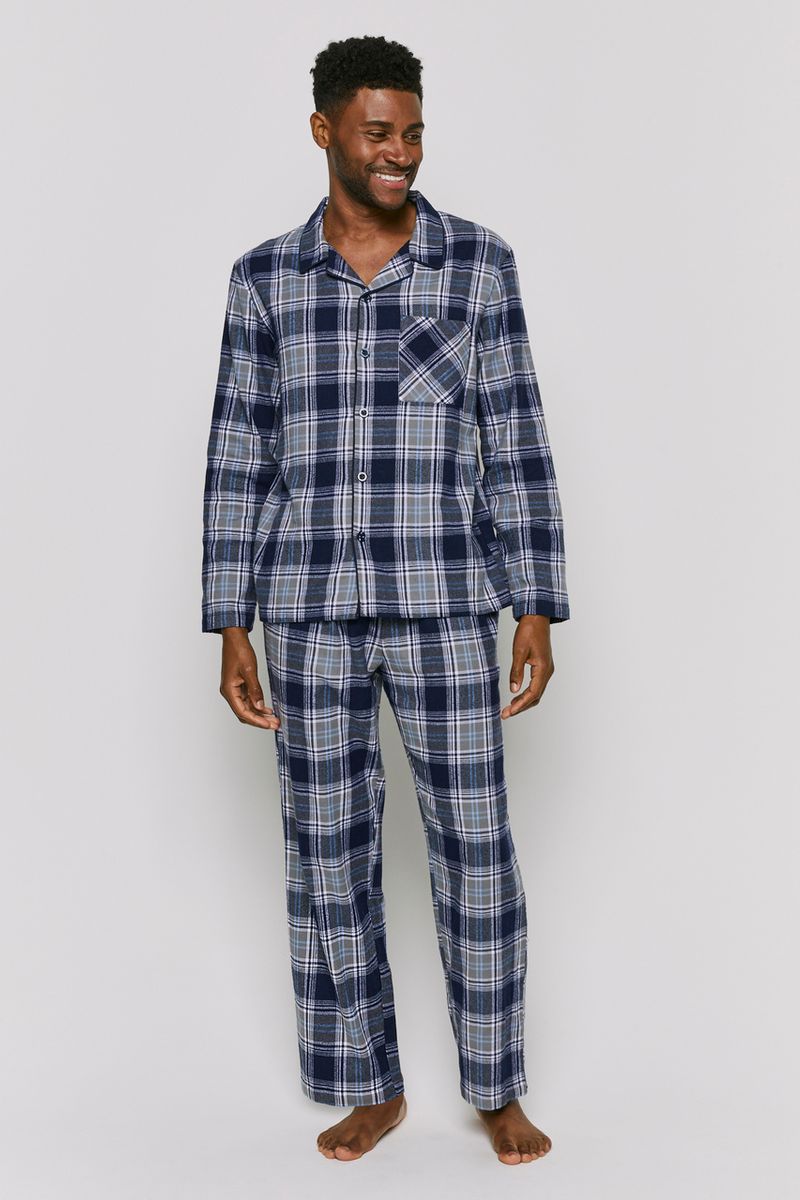 Traditional Blue Check Pyjamas