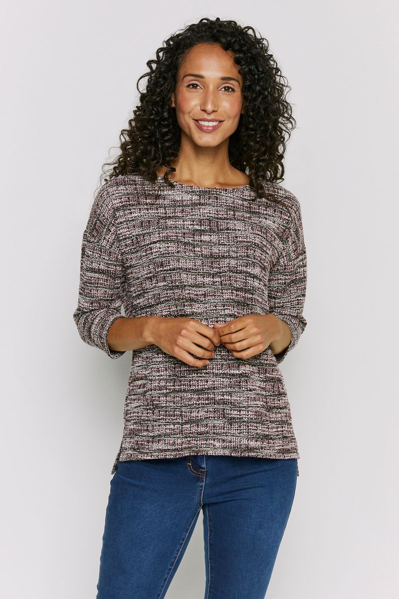 Pink Boucle Tunic