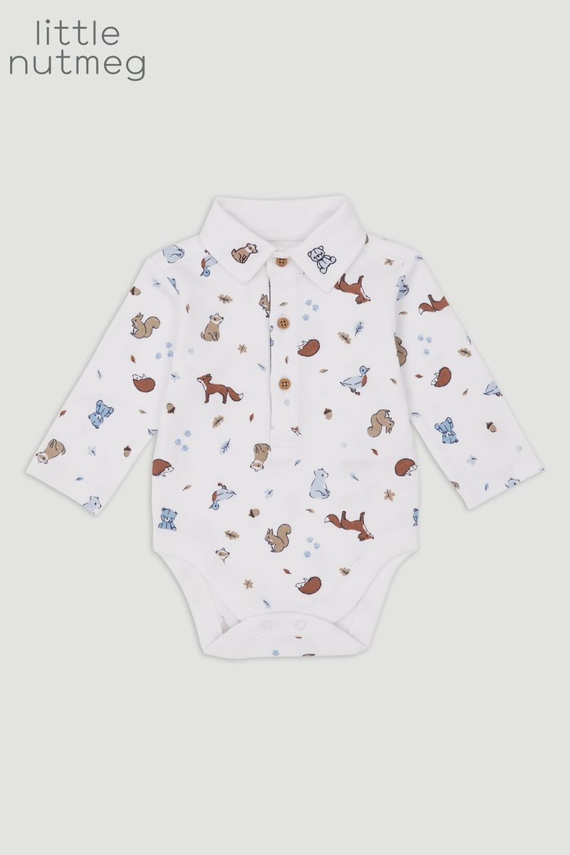 Little Nutmeg Bear Print bodysuit