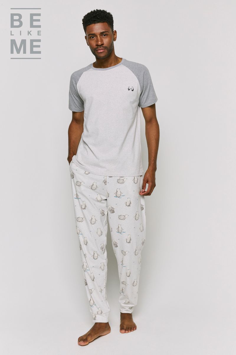 Family Of Mens Christmas Penguin Pyjamas