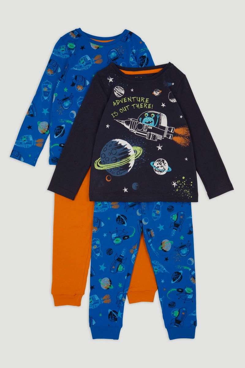 2 Pack Space Pyjamas